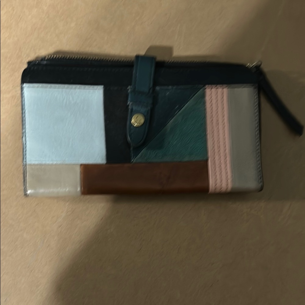 Multicolor Patchwork Women's Clutch-Fossil